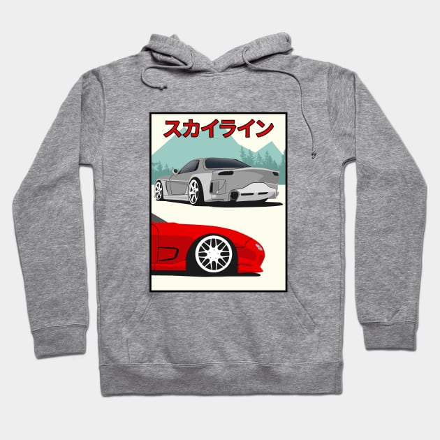 Mazda RX-7 Fd Hoodie by Rebellion Store